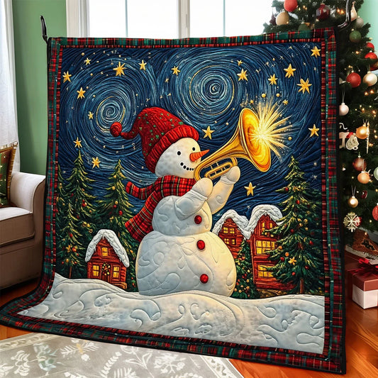 Melodies In The Snow Quilt Blanket