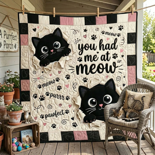 Meow Magic Quilt Blanket