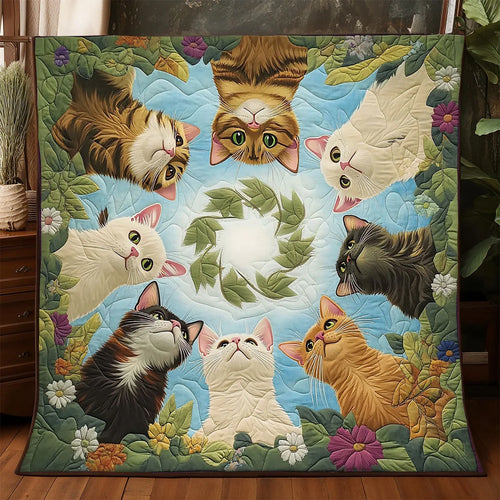Meow Up There Quilt Blanket