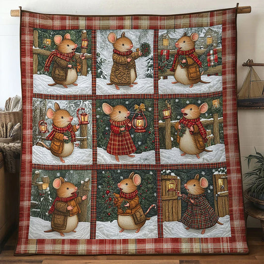 Merry Melody Mouse Quilt Blanket