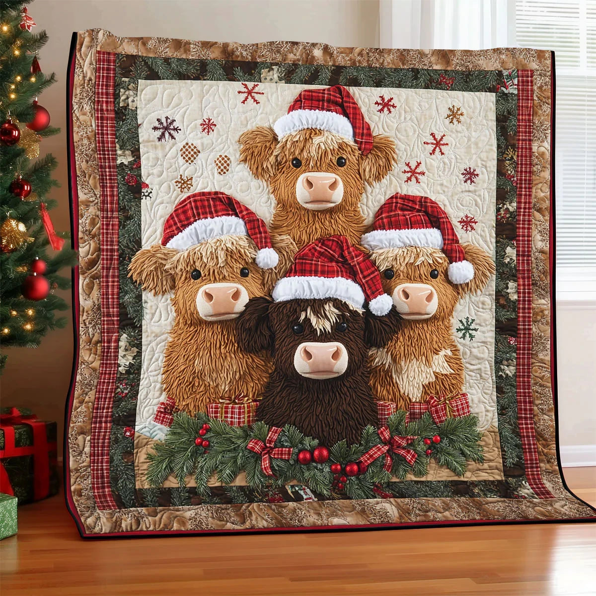 Merry Moo Quilt Blanket