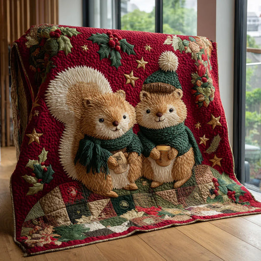 Merry Pair Quilt Blanket