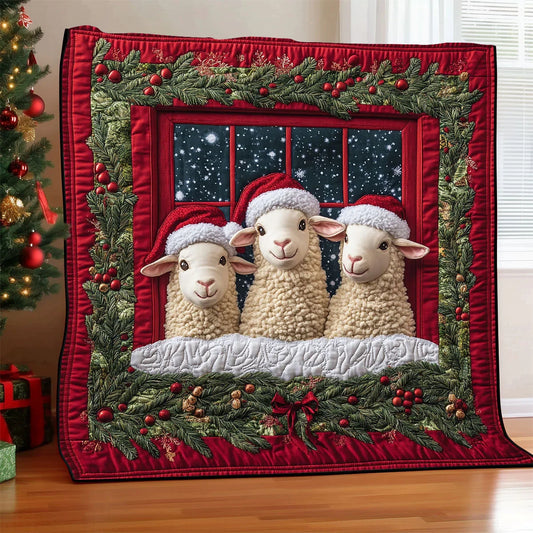 Merry Sheep Quilt Blanket