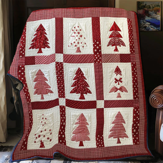 Merry Spruce Quilt Blanket
