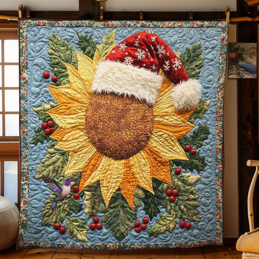 Merry Sunflower Dreams Quilt Blanket