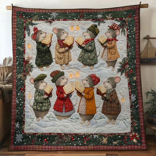 Merry Tune Mouse Quilt Blanket
