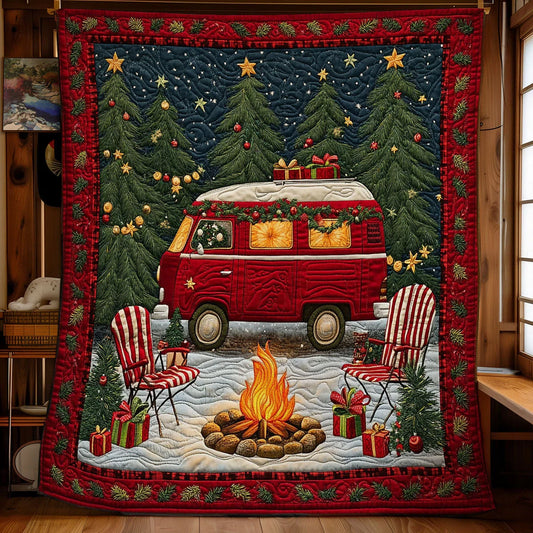 Merry Van Quilt Blanket