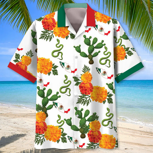 Mexico Cactus Hawaiian Shirt - S - hawaiian shirt