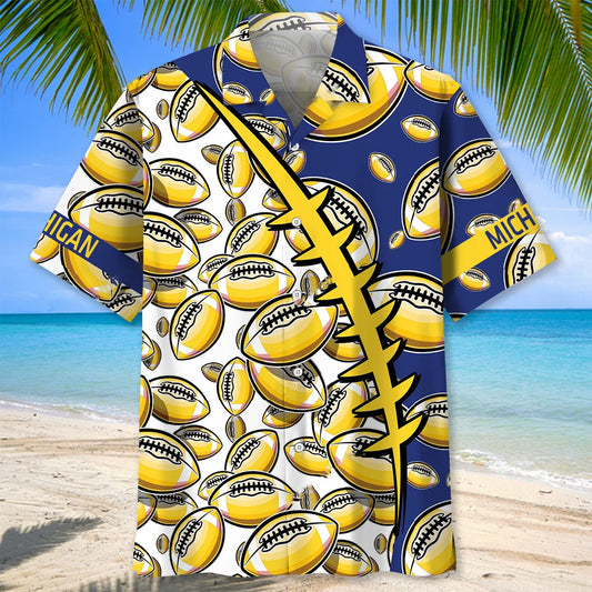 Michigan State Football Hawaiian Shirt - S - hawaiian shirt