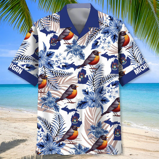 Michigan State Proud Hawaiian Shirt - S - hawaiian shirt