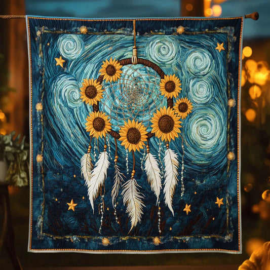 Midnight Dreamcatcher Sky Quilt Blanket