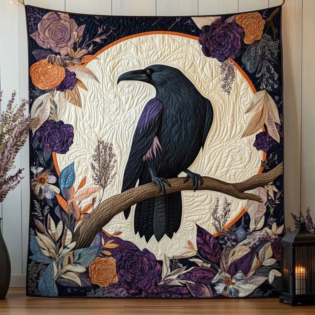 Midnight Raven Quilt Blanket