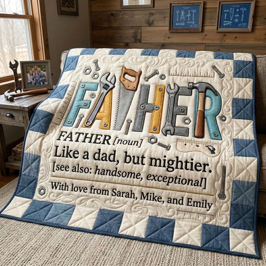 Mighty Father Workshop Quilt Blanket