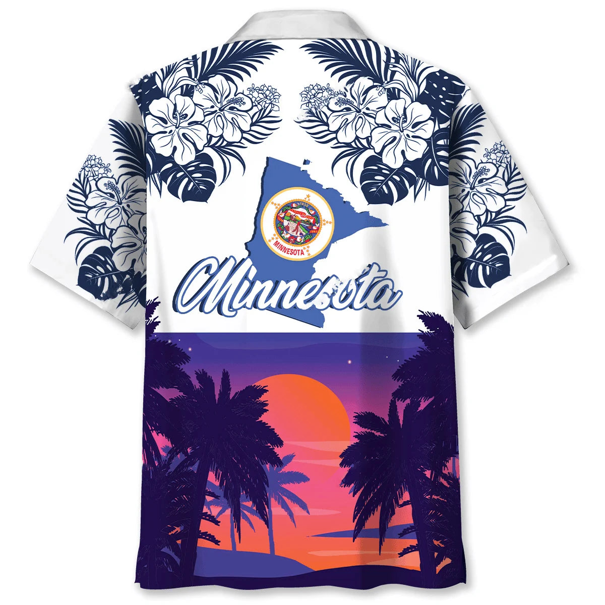 Minnesota State Sunset Hawaiian Shirt