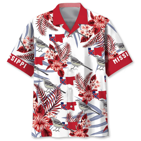 Mississippi Proud Hawaiian Shirt - S - hawaiian shirt