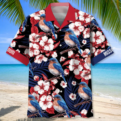 Missouri State Eastern Bluebird Black Hawaiian Shirt