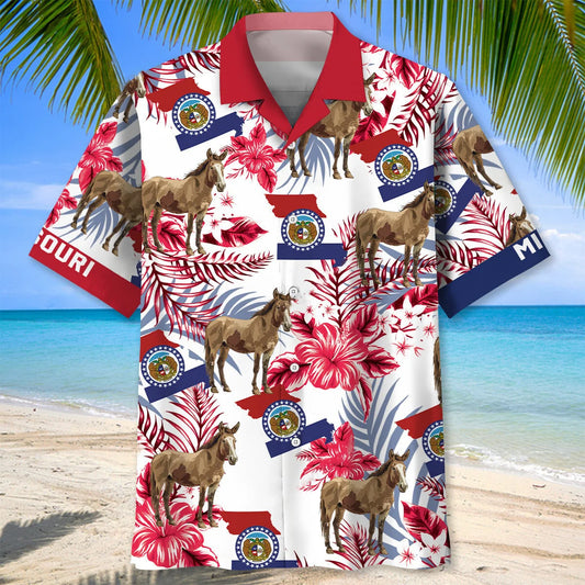 Missouri State Proud Hawaiian Shirt - S - hawaiian shirt