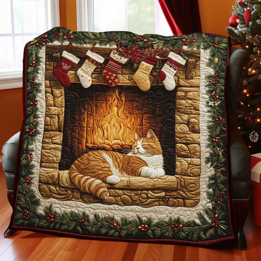 Mistletoe Meow Quilt Blanket
