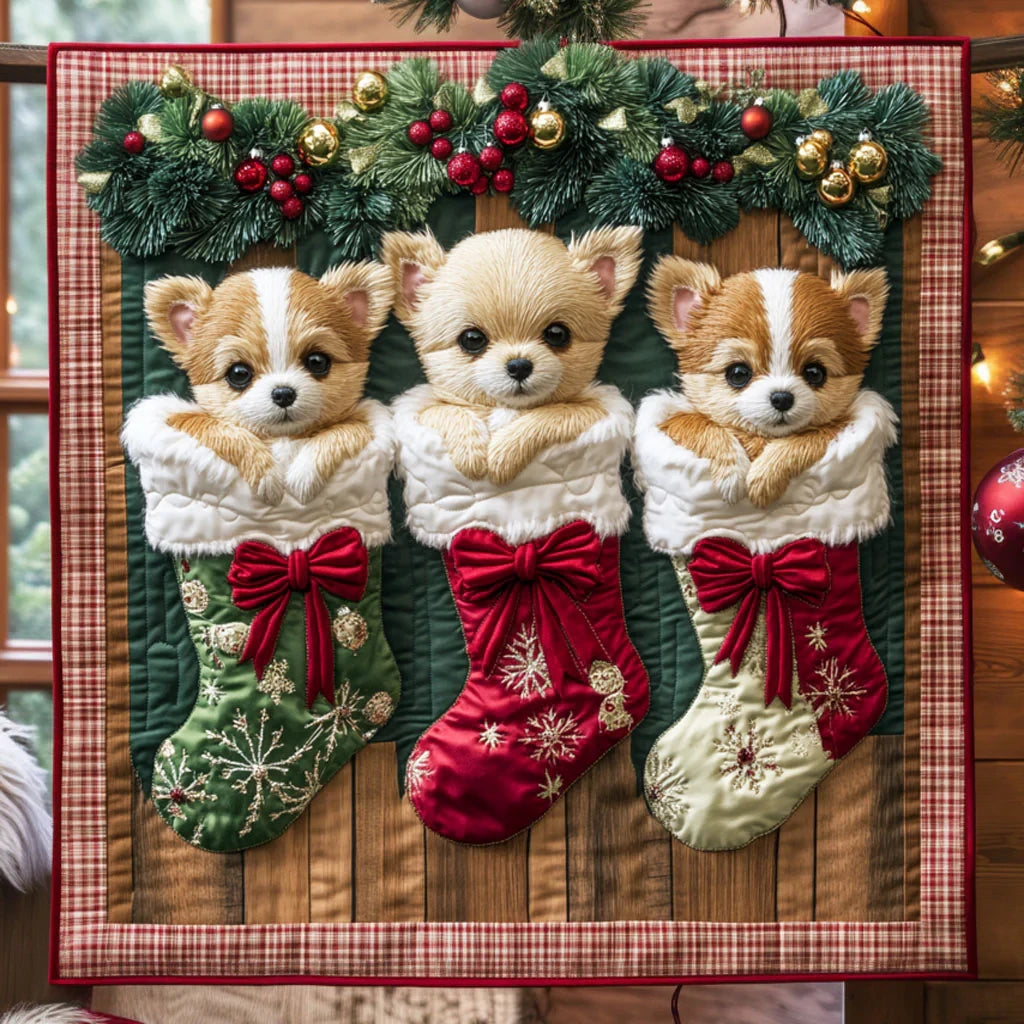 Mistletoe Muffin Quilt Blanket