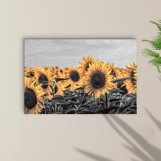 Rustic Pop Sunflower Canvas Wall Art