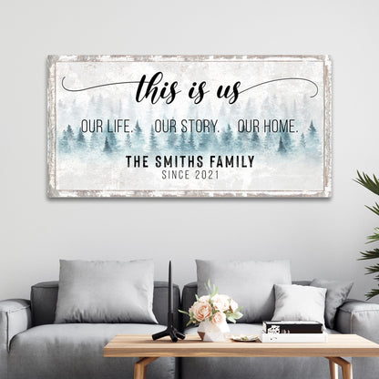 This Is Us Personalized Last Name Sign III