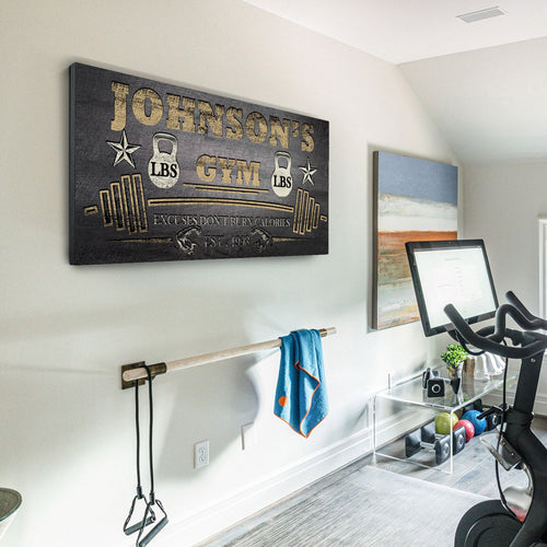 Gym Sign VIII - canvas