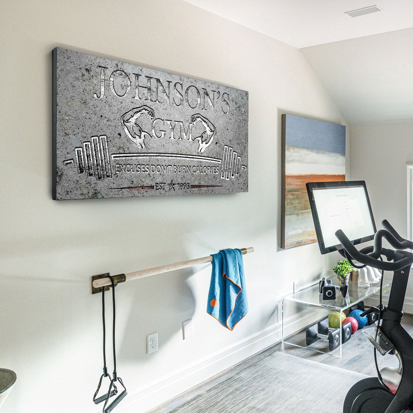 Gym Sign IX - canvas