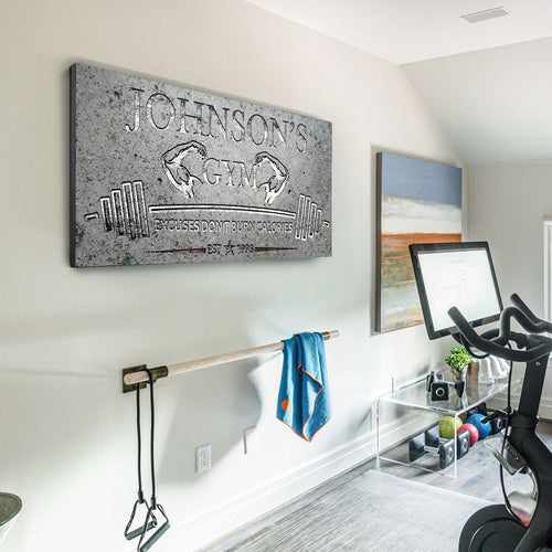 Gym Sign IX - canvas