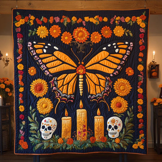 Monarch Spirit Glow Quilt Blanket