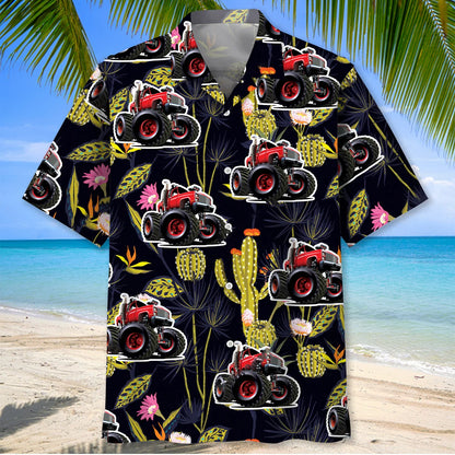 Monster Truck Cactus Hawaiian Shirt