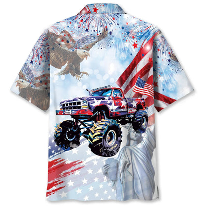 Monster Truck Usa Hawaiian Shirt