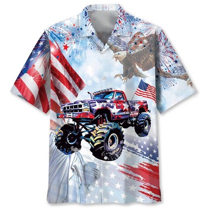 Monster Truck Usa Hawaiian Shirt