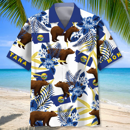 Montana Proud Hawaiian Shirt - S - hawaiian shirt