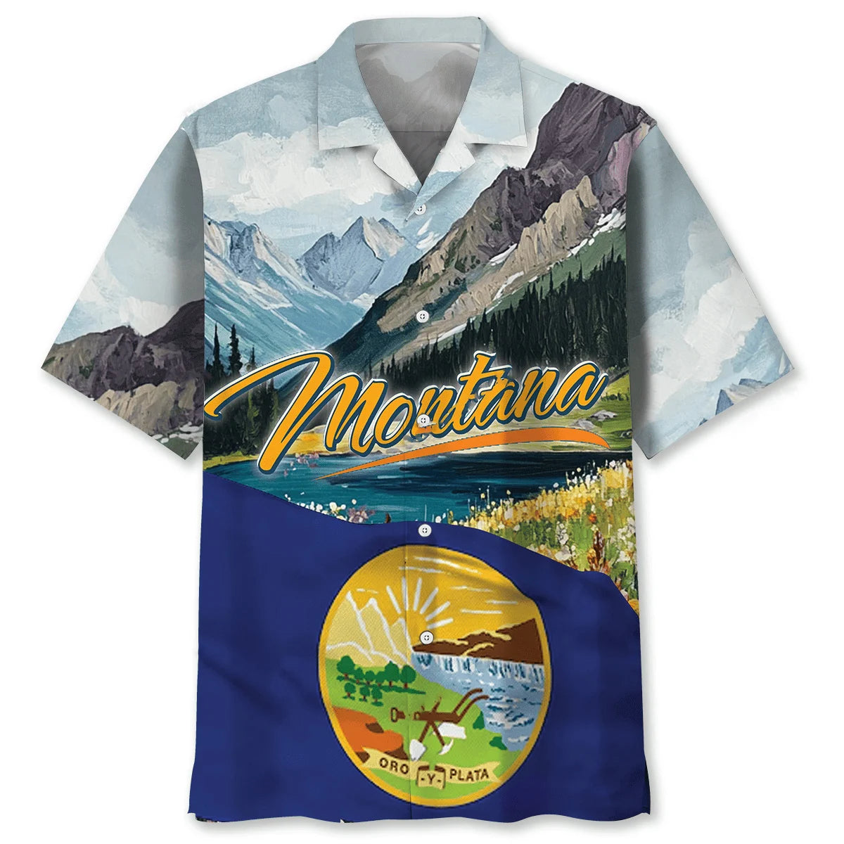 Montana State Mountain Proud Hawaiian Shirt