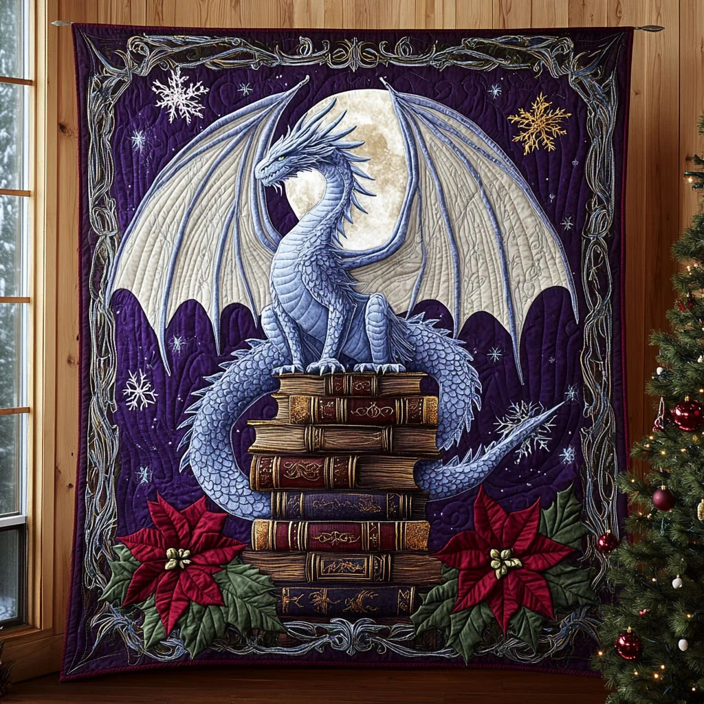 Moon Dragon Quilt Blanket