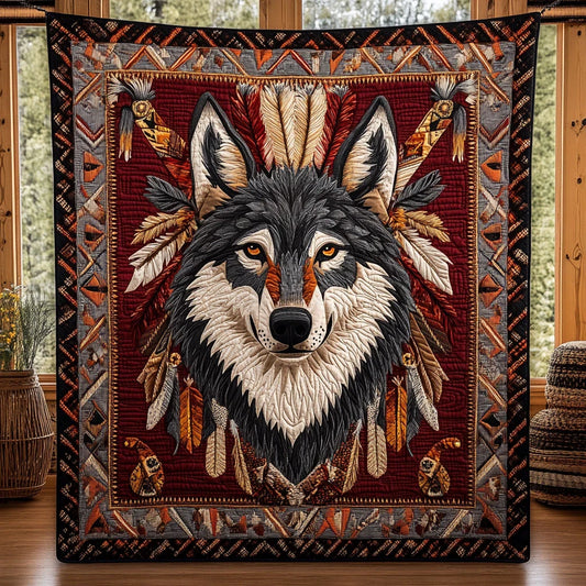Moon Hunter Quilt Blanket