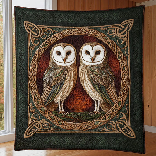 Moon Sentinel Quilt Blanket