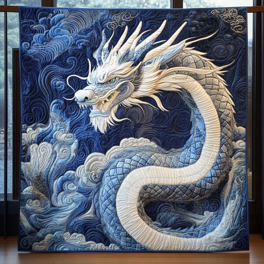 Moon Serpent Quilt Blanket