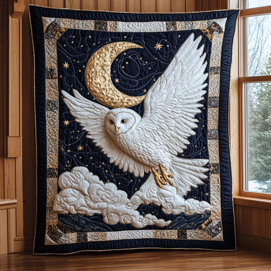 Moonlight Owl Quilt Blanket