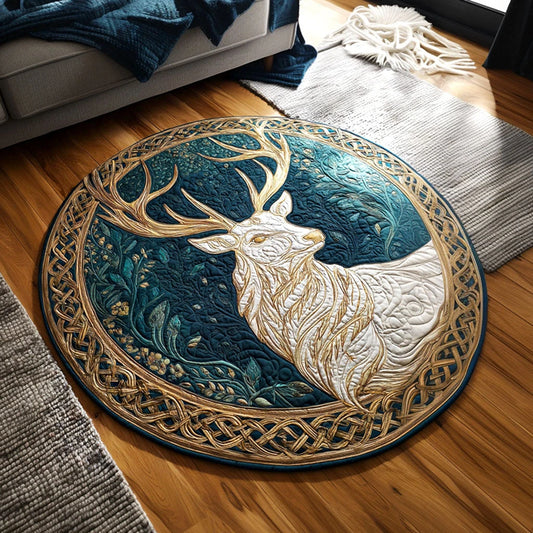 Moonlit Grace Quilted Round Mat