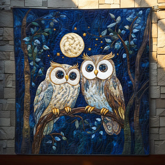 Moonlit Owl Quilt Blanket