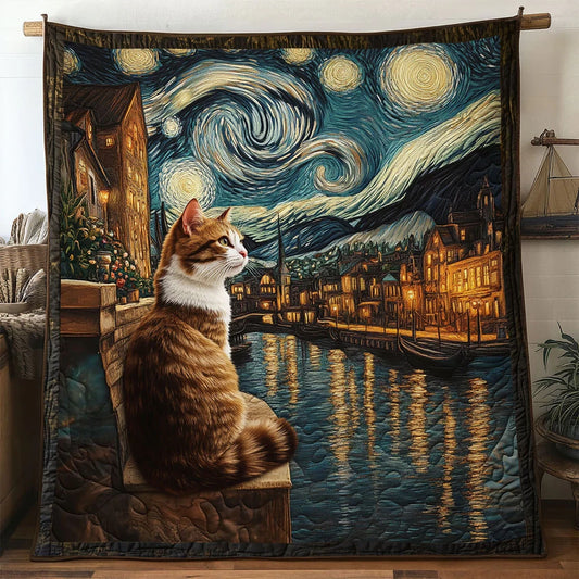 Moonriver Cat Quilt Blanket