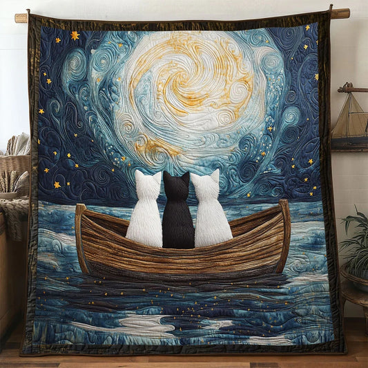 Moonwake Cat Quilt Blanket