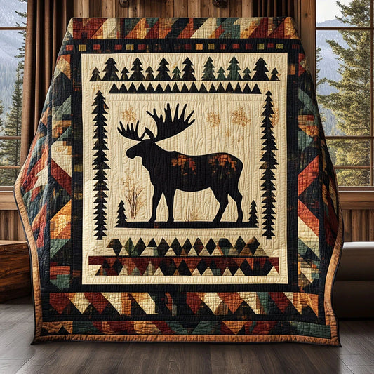 Moose Spirit Quilt Blanket