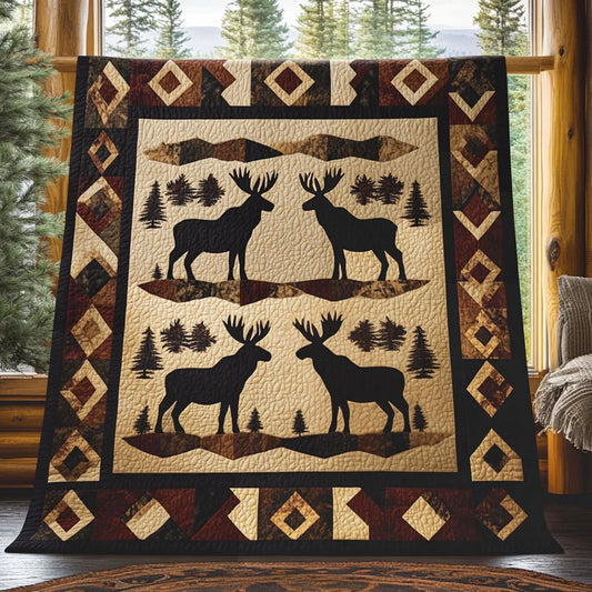 Moose Wanderer Quilt Blanket