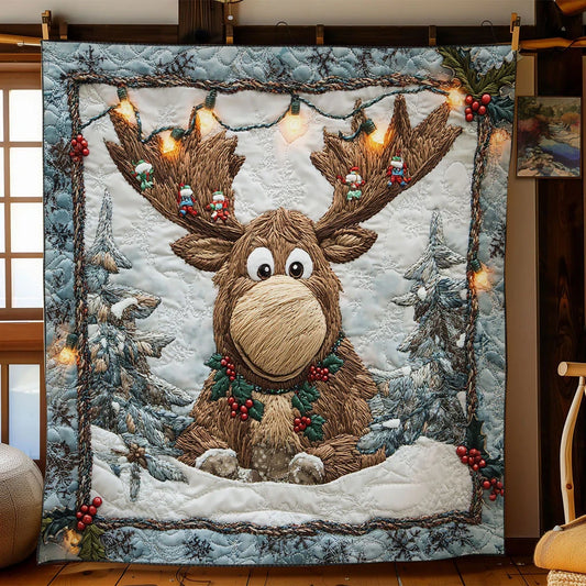 Moose Wonderland Quilt Blanket