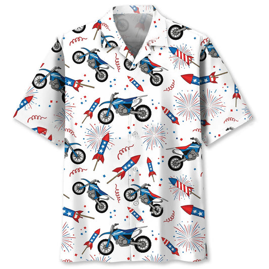 Motocross America Proud Hawaiian Shirt - S - hawaiian shirt