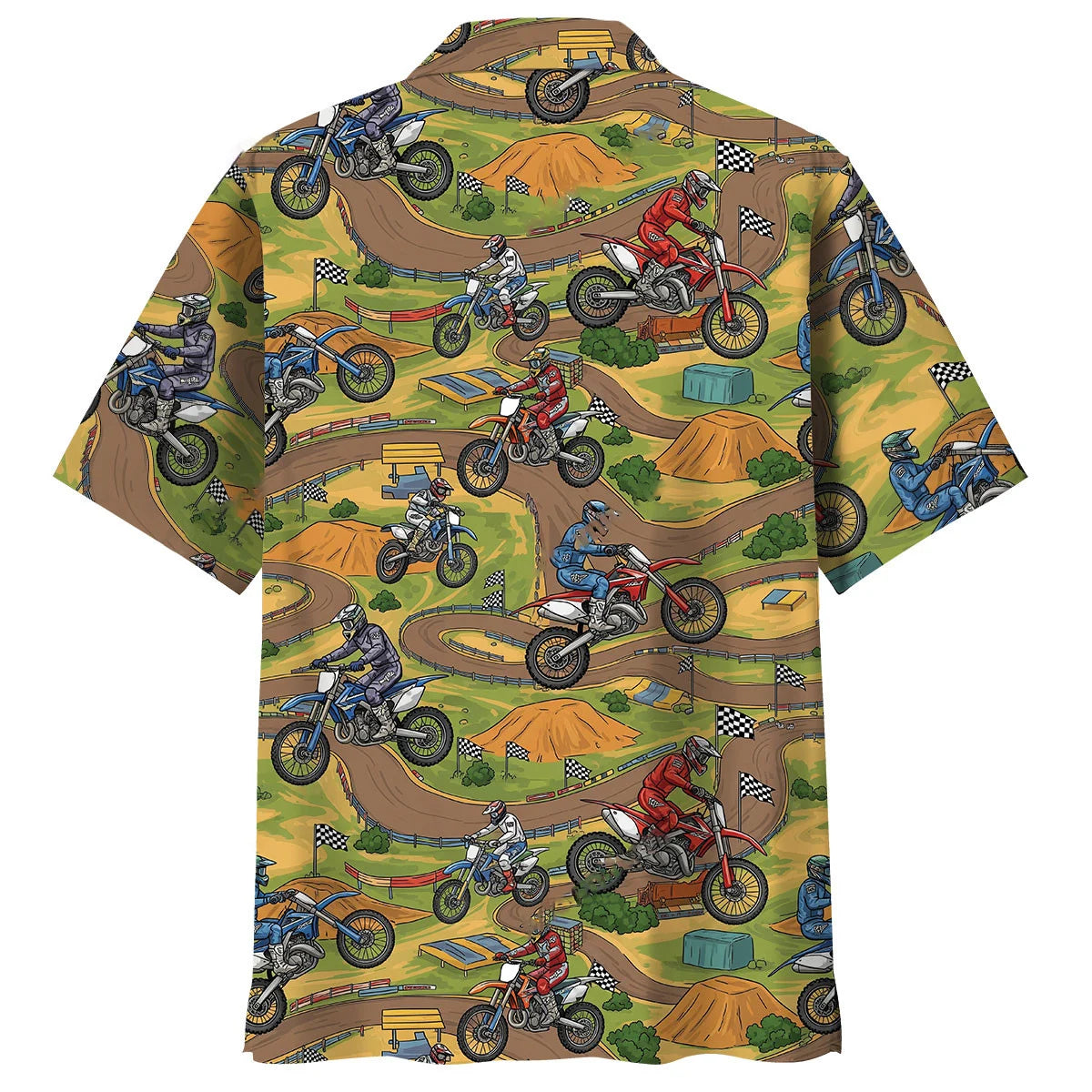 Motocross Dirt Track Hawaiian Shirt