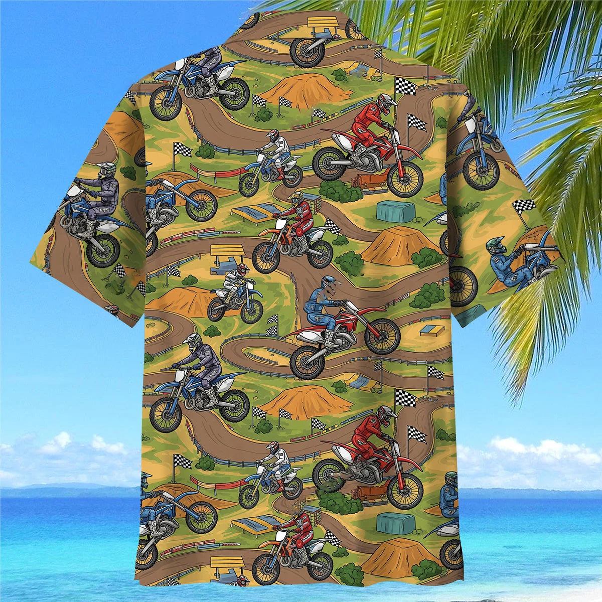Motocross Dirt Track Hawaiian Shirt