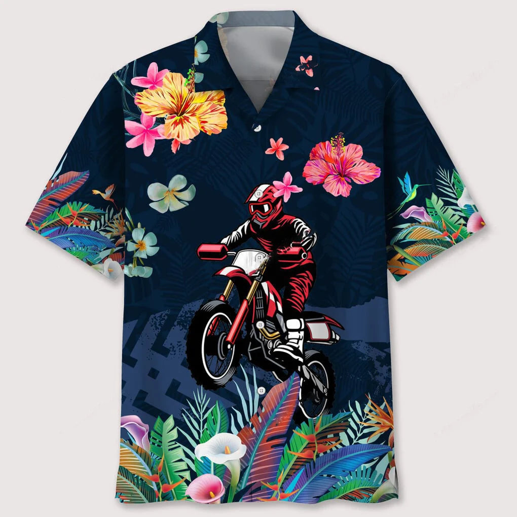 Motocross Love Tropical Hawaiian Shirt